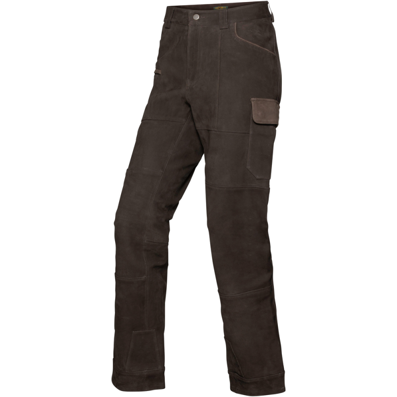 Parforce Lederhose Prestige Full-Bull - braun/dunkelbraun